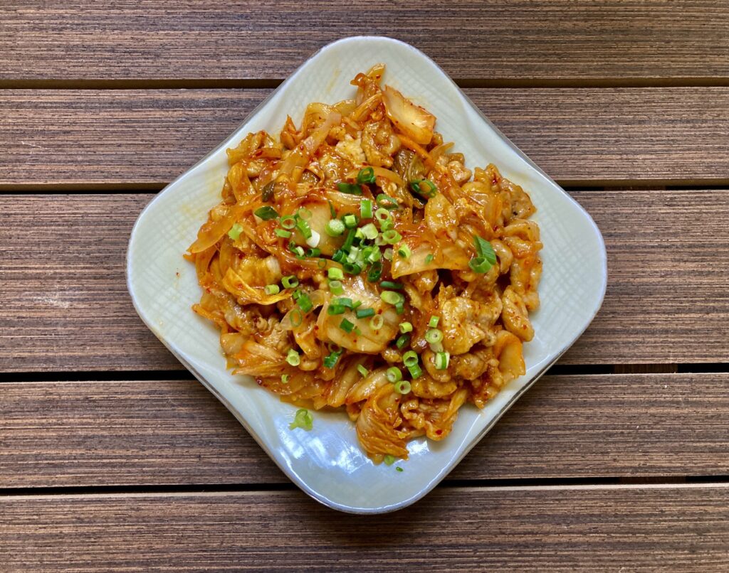 The perfect balance of sweet and spicy! Recipe & how to cook rich pork kimchi stir-fry