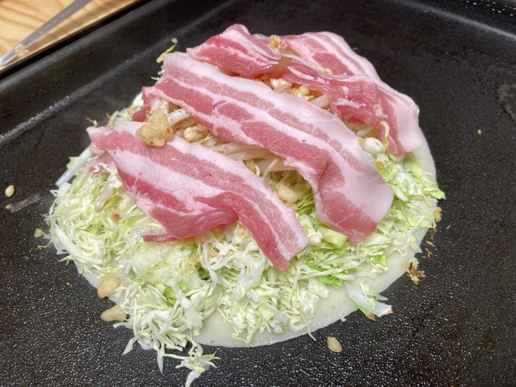 Hiroshima-style okonomiyaki