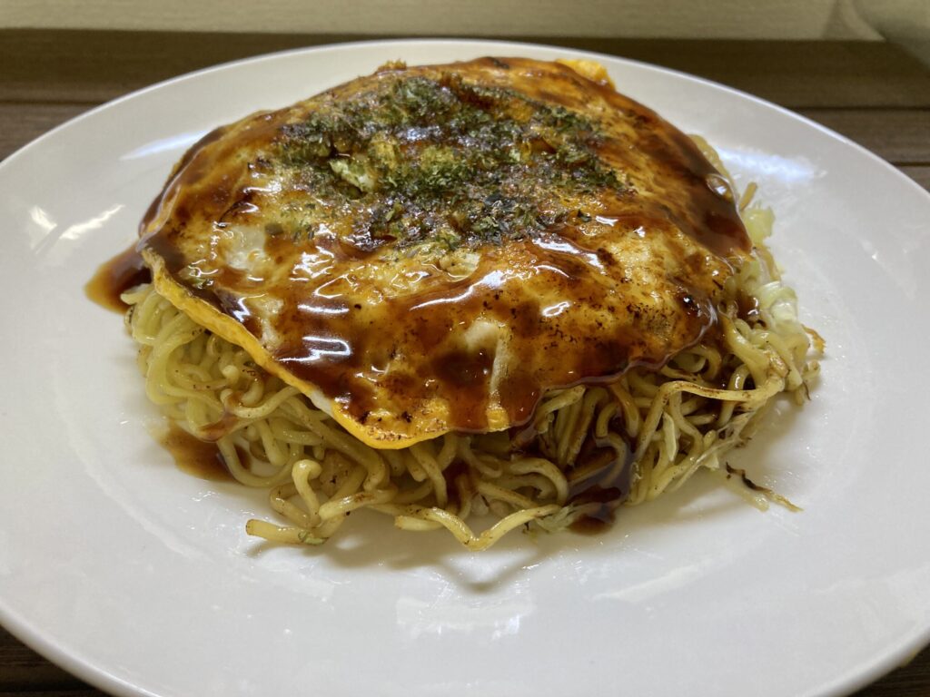 Hiroshima-style okonomiyaki