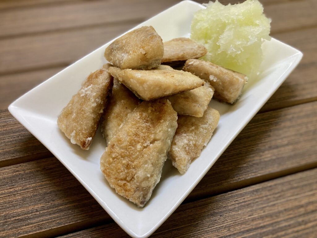 Deep fried ginger mackere